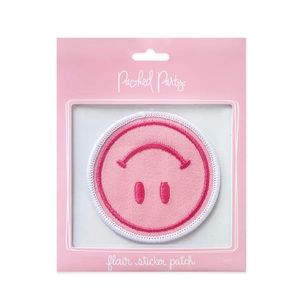 Packed Party Smiles All Around pink flair sticker patch